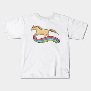 Rainbow horsey Kids T-Shirt